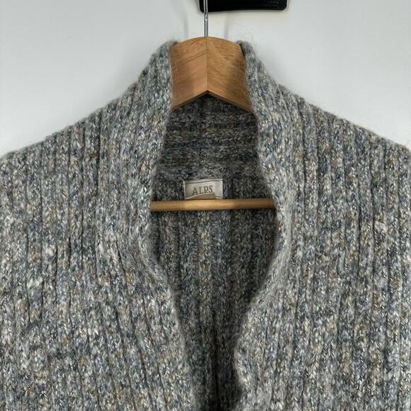 Alps Sweater Vest Womens Small Alpaca Ribbed One Button - Picture 5 of 8